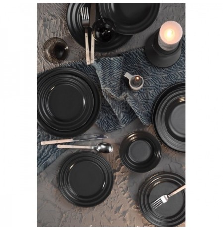 Dinner Set (24 Pieces) Hermia PTN24Y2M0011 Anthracite