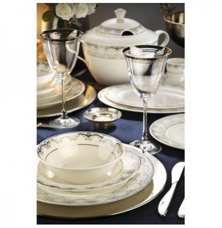 Dinner Set (68 Pieces) Hermia BNKL68YT43010544 Black Gold White