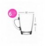 Set gota (6 Pc) Hermia LV-VEG422F Transparente