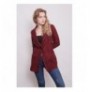 Woman's Jacket Jument 30014 - Claret Red Tartan