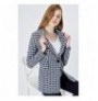 Woman's Jacket Jument 30014 - Houndstooth