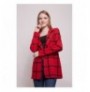 Woman's Jacket Jument 30014 - Red Chequered