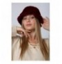 Woman's Hat Abigail SPK1102 - Claret Red