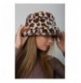 Woman's Hat Abigail SPK1102 - Ecru, Leopard