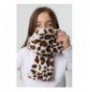 Scarf Abigail BYN02 - Ecru, Leopard