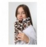 Scarf Abigail BYN02 - Ecru, Leopard