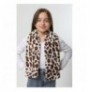 Scarf Abigail BYN02 - Ecru, Leopard