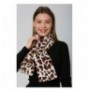 Scarf Abigail BYN02 - Ecru, Leopard v3