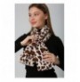 Scarf Abigail BYN02 - Ecru, Leopard v3