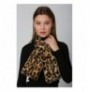 Scarf Abigail BYN02 - Ecru, Leopard v2