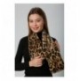 Scarf Abigail BYN02 - Ecru, Leopard v2