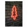 Dekor muri LED plastik Christmas Pine - Red Red