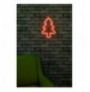 Dekor muri LED plastik Christmas Pine - Red Red