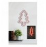 Dekor muri LED plastik Christmas Pine - Red Red