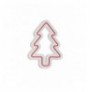 Dekor muri LED plastik Christmas Pine - Red Red