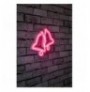 Dekor muri LED plastik Bells - Pink Pink