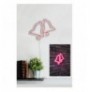 Dekor muri LED plastik Bells - Pink Pink