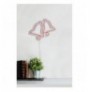 Dekor muri LED plastik Bells - Pink Pink