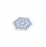 Dekor muri LED plastik Snowflake - Blue Blue