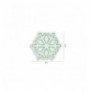 Dekor muri LED plastik Snowflake - Green Green