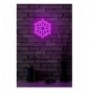 Dekor muri LED plastik Snowflake - Pink Pink