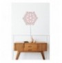 Dekor muri LED plastik Snowflake - Pink Pink