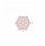 Dekor muri LED plastik Snowflake - Pink Pink