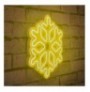 Dekor muri LED plastik Snowflake - Yellow Yellow