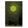 Dekor muri LED plastik Snowflake - Yellow Yellow