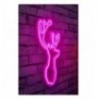 Dekor muri LED plastik Deer - Pink Pink