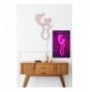 Dekor muri LED plastik Deer - Pink Pink