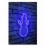 Dekor muri LED plastik Snowman - Blue Blue