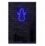 Dekor muri LED plastik Snowman - Blue Blue