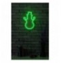 Dekor muri LED plastik Snowman - Green Green