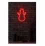 Dekor muri LED plastik Snowman - Red Red