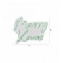 Dekor muri LED plastik Merry Christmas - Green Green