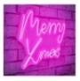 Dekor muri LED plastik Merry Christmas - Pink Pink