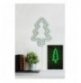 Dekor muri LED plastik Christmas Pine - Green Green