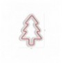 Dekor muri LED plastik Christmas Pine - Red Red