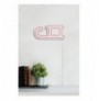Dekor muri LED plastik Sled - Pink Pink