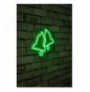 Dekor muri LED plastik Bells - Green Green