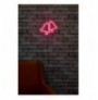 Dekor muri LED plastik Bells - Pink Pink