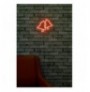 Dekor muri LED plastik Bells - Red Red