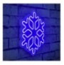 Dekor muri LED plastik Snowflake - Blue Blue