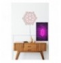 Dekor muri LED plastik Snowflake - Pink Pink