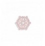 Dekor muri LED plastik Snowflake - Pink Pink