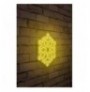 Dekor muri LED plastik Snowflake - Yellow Yellow