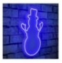 Dekor muri LED plastik Snowman - Blue Blue