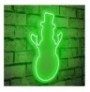 Dekor muri LED plastik Snowman - Green Green