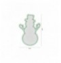 Dekor muri LED plastik Snowman - Green Green